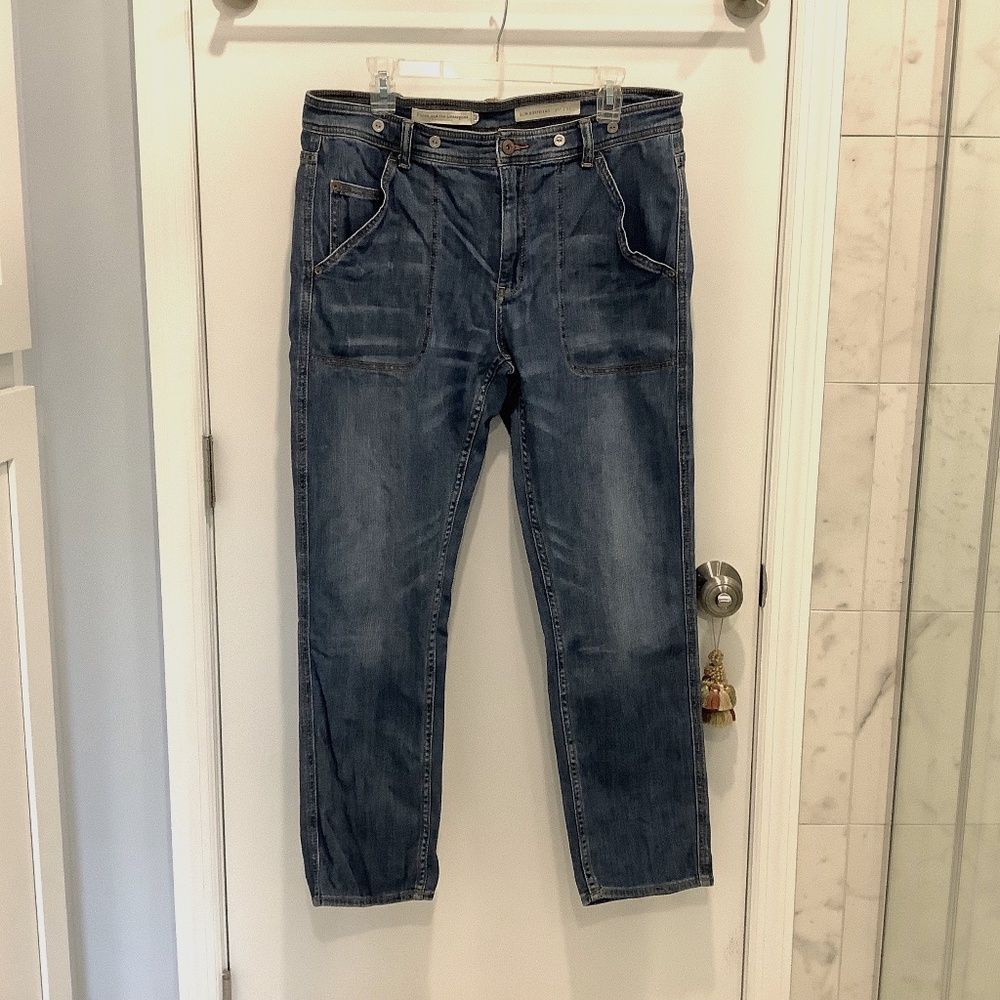 Pilcro Boyfriend Jeans in Dark Blue